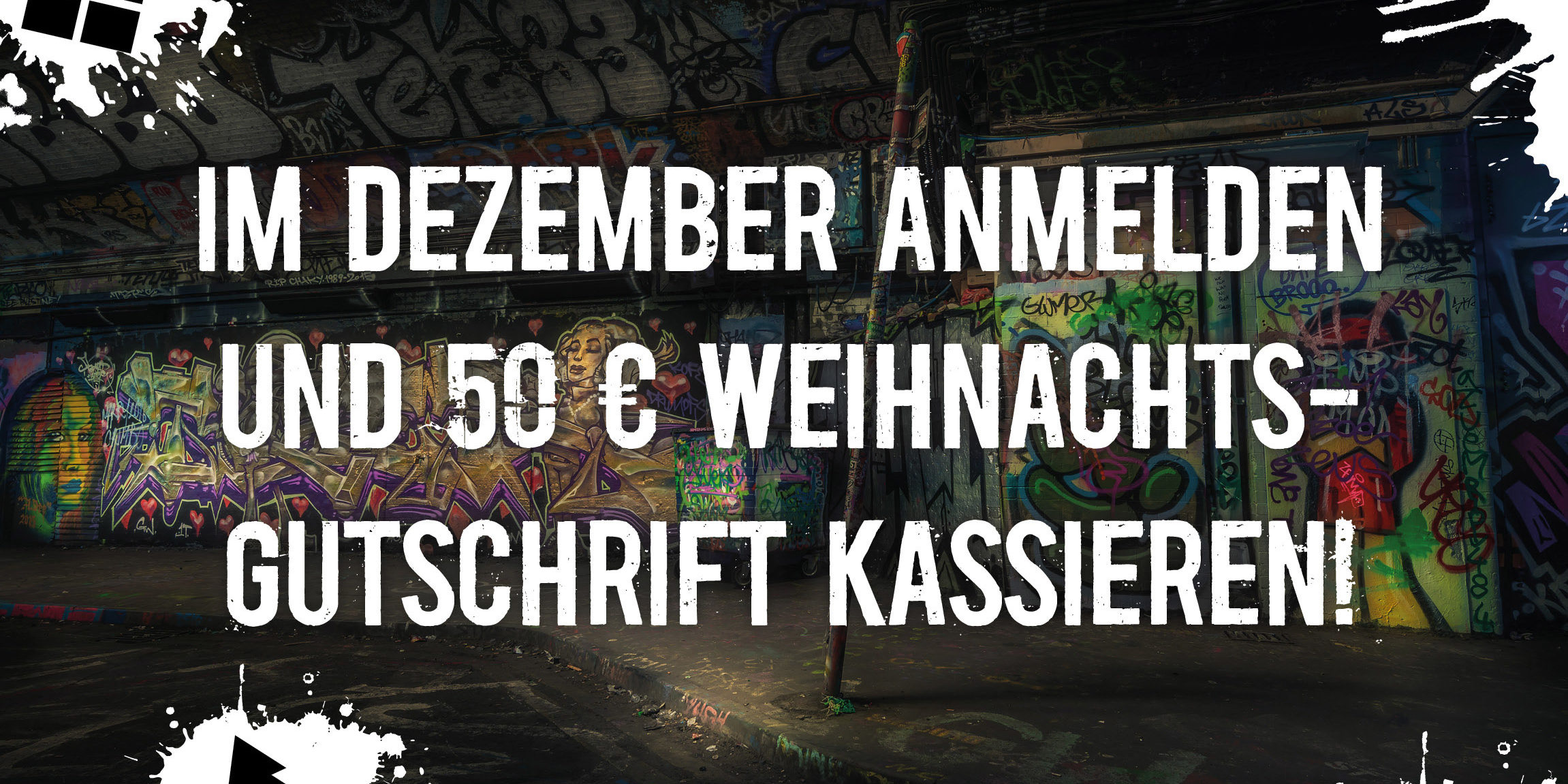 50 € Weihnachtsgutschrift sichern Weihnachtsgutschrift